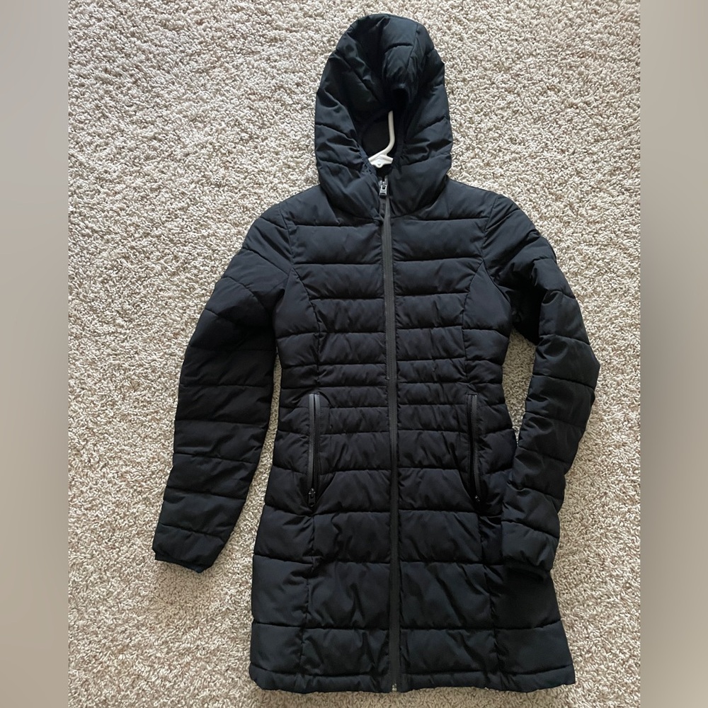 Abercrombie and Fitch Stretch Black Puffer Jacket XXS
